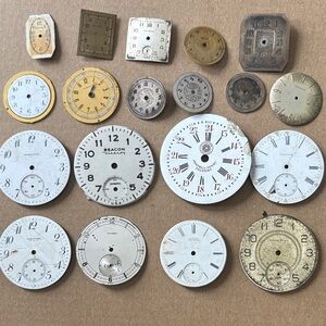 Vintage Pocket Watch Faces Collection
